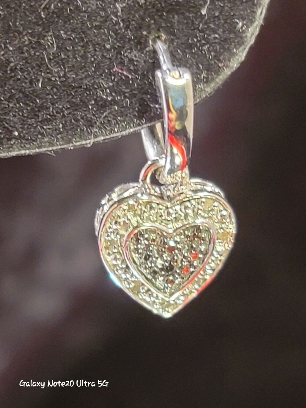 0505. NWTs ~ 14k Gold O~ 925 Sterling ~ Lab Created~ Black & White Pave Diamonds